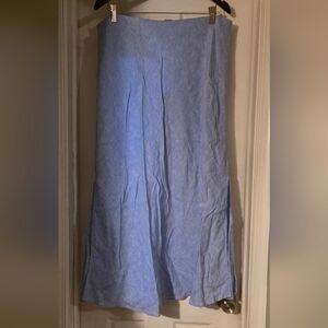 J. Crew Blue Maxi A-Line Skirt Resort Wear